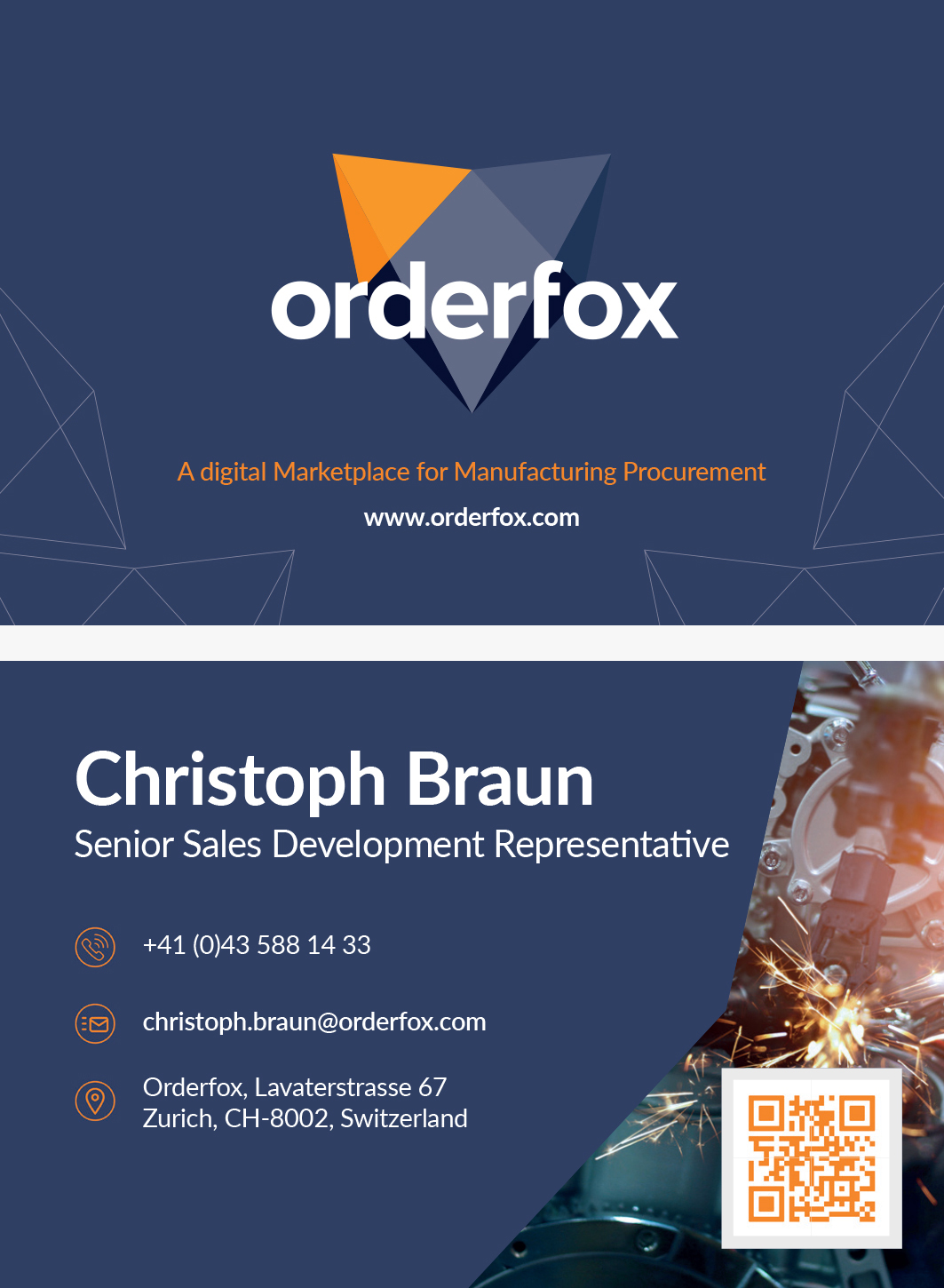 2022 Orderfox – Business cards